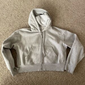 Aritzia Cozy Sweatfleece Boyfriend Boxy Zip Hoodie